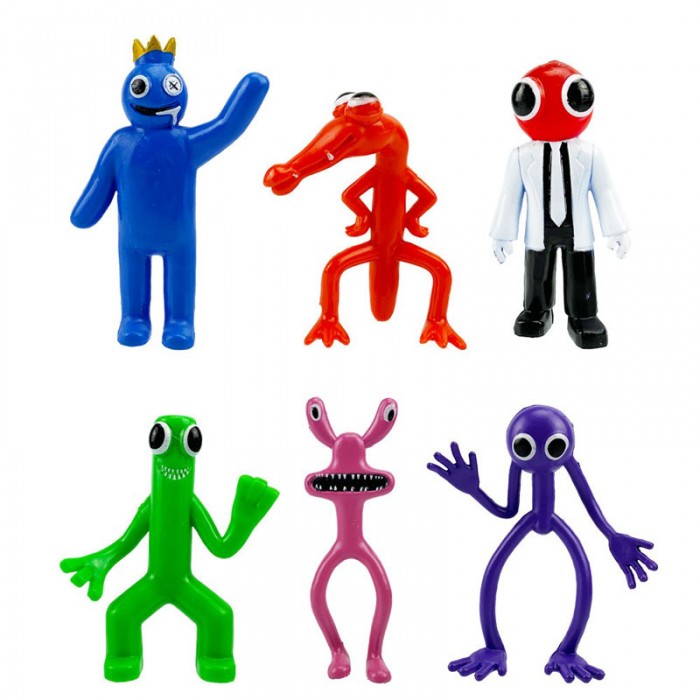 6 Figurines Rainbow Friends Family