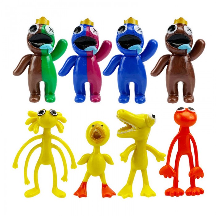 8 Figurines Rainbow Friends : Blue & Friends