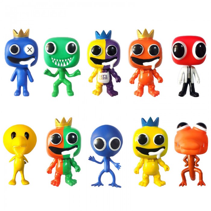10 Figurines Rainbow Friends