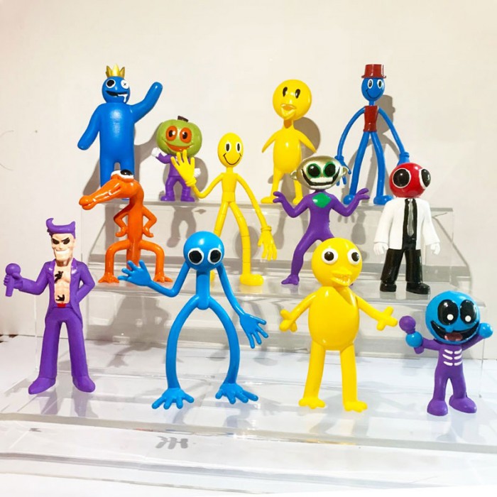 12 Figurines Rainbow Friends Créatures